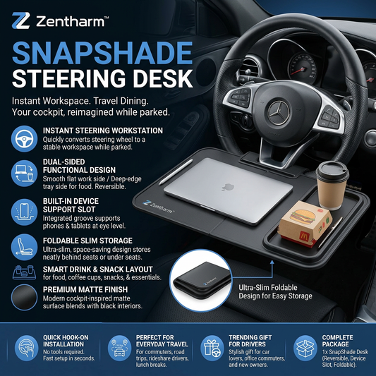 Zentharm™ SnapShade Steering Desk